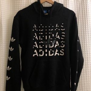 Adidas hoodie black size small